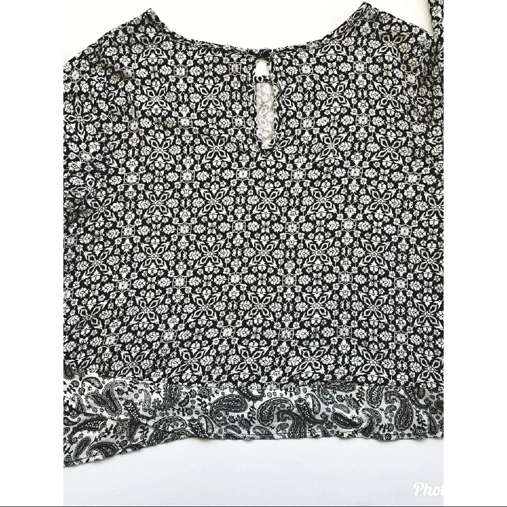 Long sleeve Printed Top